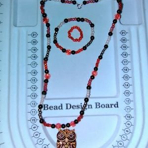 Handmade necklace, bracelet and ring sets